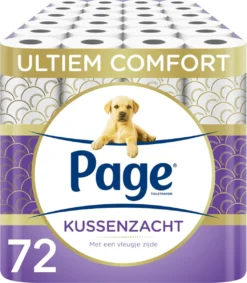 Page Toiletpapier - 72 Rollen - Kussenzacht Wc Papier (3-laags) - Voordeelverpakking