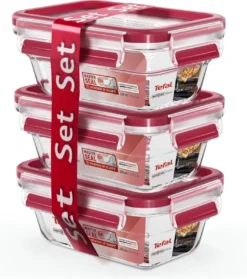 Tefal MasterSeal Glass - 3 X 450 Ml - Rechthoekig -Woonwinkel 1063x1200