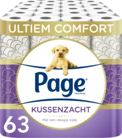 Page Toiletpapier - 63 Rollen - Kussenzacht Wc Papier (3-laags) - Met Extra Zijde - Voordeelverpakking -Woonwinkel 1066x1200 2