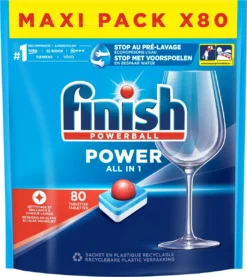 Finish Power All In One Regular Vaatwastabletten - 80 Stuks