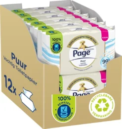 Page Puur Vochtig Toiletpapier - Extra Duurzaam Vochtig Wc Papier - 12 X 38 Stuks - Voordeelverpakking 23 Page Puur Vochtig Toiletpapier - Extra Duurzaam Vochtig Wc Papier - 12 X 38 Stuks - Voordeelverpakking -Woonwinkel 1140x1200 2