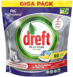 Dreft Platinum - All In One Lemon - 3 X 90 (270) Stuks - Vaatwastabletten - Voordeelverpakking 5 Dreft Platinum - All In One Lemon - 3 X 90 (270) Stuks - Vaatwastabletten - Voordeelverpakking -Woonwinkel 1145x1200