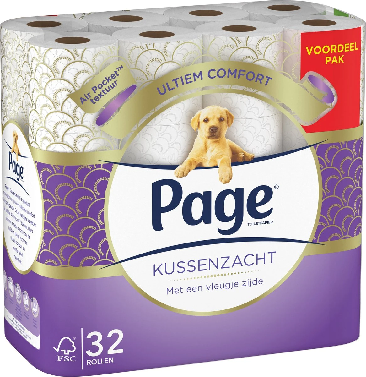 Page Toiletpapier - 32 Rollen - Kussenzacht Wc Papier (3-laags) - Voordeelverpakking 10 Page Toiletpapier - 32 Rollen - Kussenzacht Wc Papier (3-laags) - Voordeelverpakking - Afbeelding 10