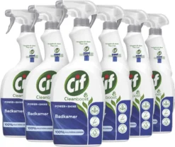 Cif CleanBoost Power & Shine Badkamer Spray - 6 X 750 Ml - Voordeelverpakking -Woonwinkel 1200x1009 2