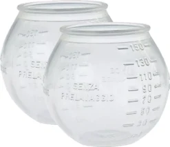 Merkloos Doseerbol 2 Stuks 150ml - Transparant - Wasbol - Wasbollen - Vloeibaar Wasmiddel Doseren - Voor Wasmachine - Doseerdop - Wasbal - Doseerwasbal - Herbruikbaar - Milieuvriendelijk