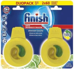 Finish Vaatwasverfrisser Citroen & Limoen - Duo Pack - 2 Stuks