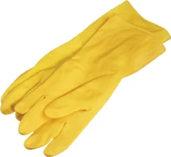 Multy Luxe Huishoudhandschoenen Maat M - Natuurlatex Met Katoenen Vlokvoering - Anti Slip - Rubberen Handschoenen - Waterdicht - Natuurlijk Latex - Maat M -Woonwinkel 1200x1096