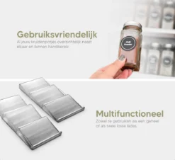 Johannes & Co - 2 Set Kruidenrek Voor Lade - Keuken Organizer - Kruiden Organizer -Woonwinkel 1200x1097 1