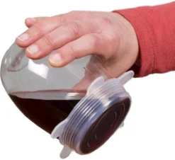 Siliconen Vershoud Deksels – Set Van 6 Stuks – Flexibel – Herbruikbaar – Wit - Stretch Tot Wel 30 Cm -Woonwinkel 1200x1097 6