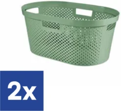 Curver Infinity Recycled Dots Wasmand - 40L - 2 Stuks - Groen -Woonwinkel 1200x1099