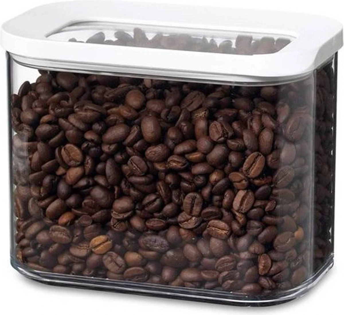 Mepal – Bewaardoos Modula 1000 Ml – Wit –– Voorraaddoos - Bewaardoos Met Deksel – Luchtdicht – Transparant - Stapelbaar 3 Mepal – Bewaardoos Modula 1000 Ml – Wit –– Voorraaddoos - Bewaardoos Met Deksel – Luchtdicht – Transparant - Stapelbaar - Afbeelding 3