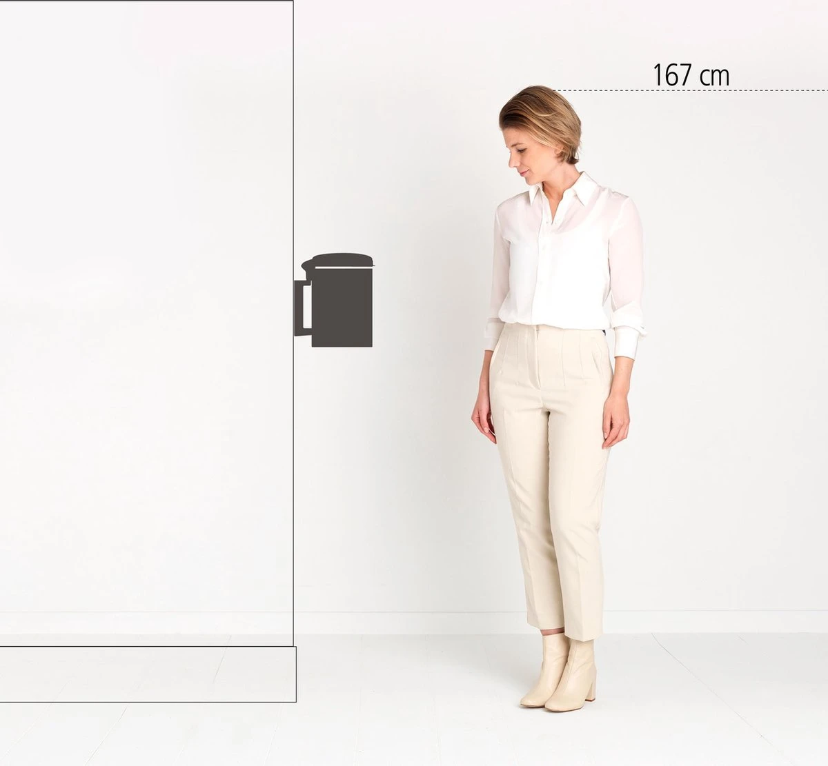 Brabantia NewIcon Wandprullenbak - 3 L - Matt Black 5 Brabantia NewIcon Wandprullenbak - 3 L - Matt Black - Afbeelding 5