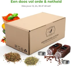 Soothe 48 Glazen Kruidenpotjes Set Met 2 Soorten Strooideksels – Kruidenstrooier – Compleet Pakket Incl Kruidenpotjes Stickers, Krijtstift En Accessoires 17 Soothe 48 Glazen Kruidenpotjes Set Met 2 Soorten Strooideksels – Kruidenstrooier – Compleet Pakket Incl Kruidenpotjes Stickers, Krijtstift En Accessoires -Woonwinkel 1200x1126 2