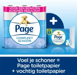 Page Vochtig Toiletpapier - 12 X 38 Stuks - Compleet Schoon Vochtig Wc Papier - Voordeelverpakking -Woonwinkel 1200x1159 5