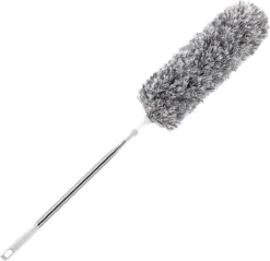 Fain® Plumeau Met Telescoopsteel – Grijs – 80 Tot 280 Cm - Uitschuifbaar – Wasbaar - Flexibel 360° Draaibaar – Duster - Microvezel Ragebol -Woonwinkel 1200x1163 3