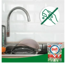 Dreft Platinum Plus All In One - Vaatwastabletten - Citroen - Voordeelverpakking 5 X 16 Stuks -Woonwinkel 1200x1168