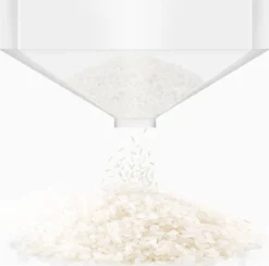 Merkloos TDR-Japans Rijst/Granen Container/Dispenser/ Opbergdoos - 6KG Inhoud - Wit -Woonwinkel 1200x1192
