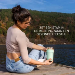 Coninx Yoghurtbeker To Go - Muesli Beker To Go - Lunchbeker - Mueslibeker 640ml (450ml+190ml) - Groen -Woonwinkel 1200x1200 182