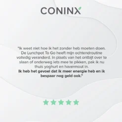 Coninx Yoghurtbeker To Go - Muesli Beker To Go - Lunchbeker - Mueslibeker 640ml (450ml+190ml) - Groen -Woonwinkel 1200x1200 186