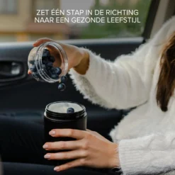 Coninx Yoghurtbeker To Go - Muesli Beker To Go - Lunchbeker - Mueslibeker 640ml (450ml+190ml) - Zwart -Woonwinkel 1200x1200 198