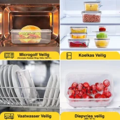 KE&1 Vershoudbakjes - Meal Prep Bakjes - Lunchbox - Diepvriesbakjes - Plastic Bakjes - Keuken - Keukenkast - Bakken -Woonwinkel 1200x1200 395