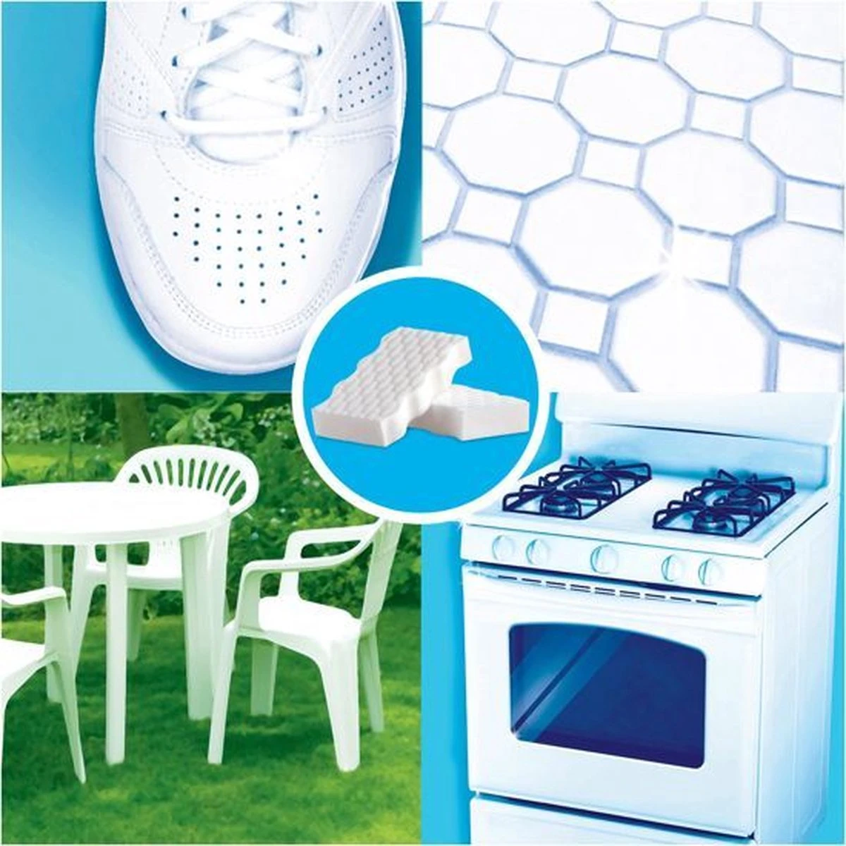 Mr. Proper - Wonderspons - Extra Krachtig - 4 Stuks - Voordeelverpakking 2 Mr. Proper - Wonderspons - Extra Krachtig - 4 Stuks - Voordeelverpakking - Afbeelding 2