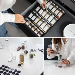 Deleca 24 Glazen Kruidenpotjes - Incl. 3 Soorten Stickers En Strooideksel Set - Voorraadpotten Glas Met Deksel - Kruidenstrooier - 10,5 X 4,3 Cm - Vierkant / 120 Ml 14 Deleca 24 Glazen Kruidenpotjes - Incl. 3 Soorten Stickers En Strooideksel Set - Voorraadpotten Glas Met Deksel - Kruidenstrooier - 10,5 X 4,3 Cm - Vierkant / 120 Ml -Woonwinkel 1200x1200 450