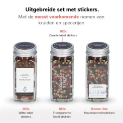 Deleca 24 Glazen Kruidenpotjes - Incl. 3 Soorten Stickers En Strooideksel Set - Voorraadpotten Glas Met Deksel - Kruidenstrooier - 10,5 X 4,3 Cm - Vierkant / 120 Ml 16 Deleca 24 Glazen Kruidenpotjes - Incl. 3 Soorten Stickers En Strooideksel Set - Voorraadpotten Glas Met Deksel - Kruidenstrooier - 10,5 X 4,3 Cm - Vierkant / 120 Ml -Woonwinkel 1200x1200 452