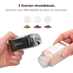 Deleca 24 Glazen Kruidenpotjes - Incl. 3 Soorten Stickers En Strooideksel Set - Voorraadpotten Glas Met Deksel - Kruidenstrooier - 10,5 X 4,3 Cm - Vierkant / 120 Ml 23 Deleca 24 Glazen Kruidenpotjes - Incl. 3 Soorten Stickers En Strooideksel Set - Voorraadpotten Glas Met Deksel - Kruidenstrooier - 10,5 X 4,3 Cm - Vierkant / 120 Ml -Woonwinkel 1200x1200 459