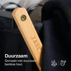 JASC Wasmand 3 Vakken - Wassorteerder - Wasmanden - Zwart - Bamboe - 128 Liter -Woonwinkel 1200x1200 479