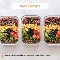 Formilo Meal Prep Bakjes - Lekvrije Vershoudbakjes - Diepvriesbakjes - Luchtdicht - BPA Vrij - Glas - 10 Stuks -Woonwinkel 1200x1200 498