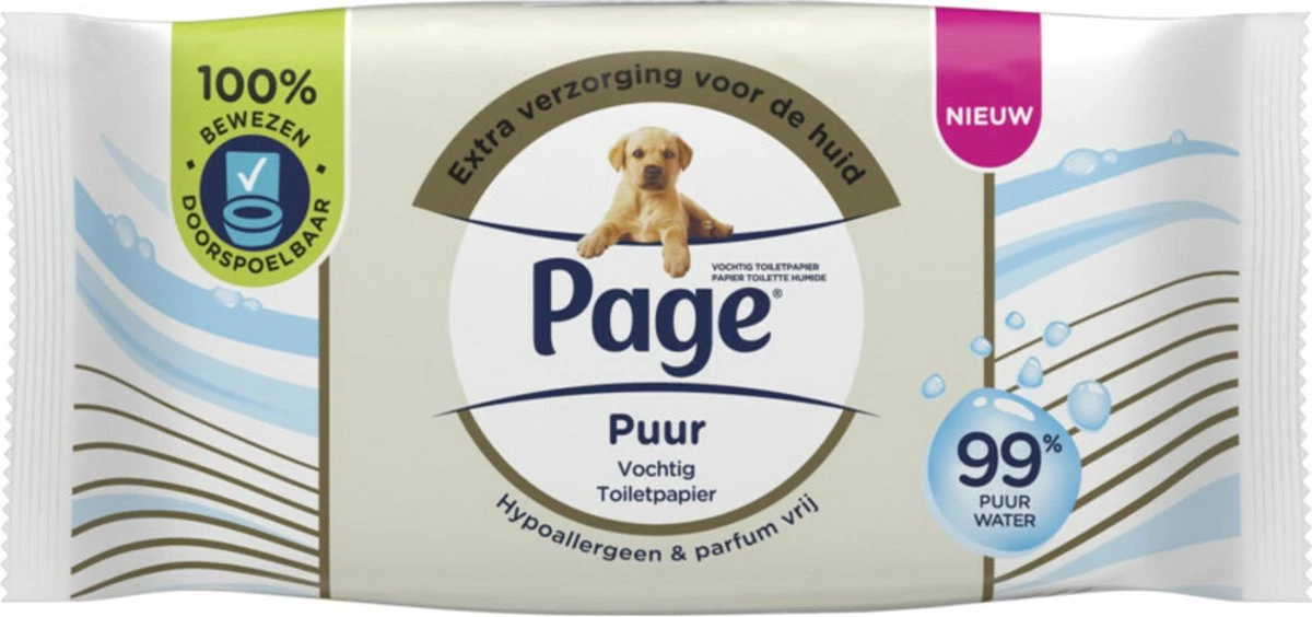 Page Puur Vochtig Toiletpapier - Extra Duurzaam Vochtig Wc Papier - 12 X 38 Stuks - Voordeelverpakking 8 Page Puur Vochtig Toiletpapier - Extra Duurzaam Vochtig Wc Papier - 12 X 38 Stuks - Voordeelverpakking - Afbeelding 8