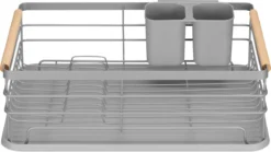 Navaris Afdruiprek Met Uitneembare Bestekhouder - Afwasrek Met Losse Lekbak - Vaatwasrek Met Plateau - Voor Bestek, Borden, Schalen En Pannen -Woonwinkel 1200x673