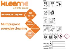 Schoonmaakdoekjes - Ontsmettingsdoekjes - Desinfectiedoekjes - Desinfectie Doekjes - KleenMe - Alcohol Doekjes - Alcoholdoekjes - Allesreiniger Zachte Antibacteriële Alcohol Wipes- 100 Doekjes - Met Dispenser - 70% Alcohol - 185 X 110mm -Woonwinkel 1200x846