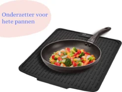HOMYHON Afdruipmat -Afdruipmat Siliconen -Pannenonderzetter- Antislip -Hittebestendig - Aanrecht Mat -Siliconen Mat - 40 X 46 Cm - Zwart 13 HOMYHON Afdruipmat -Afdruipmat Siliconen -Pannenonderzetter- Antislip -Hittebestendig - Aanrecht Mat -Siliconen Mat - 40 X 46 Cm - Zwart -Woonwinkel 1200x907 3