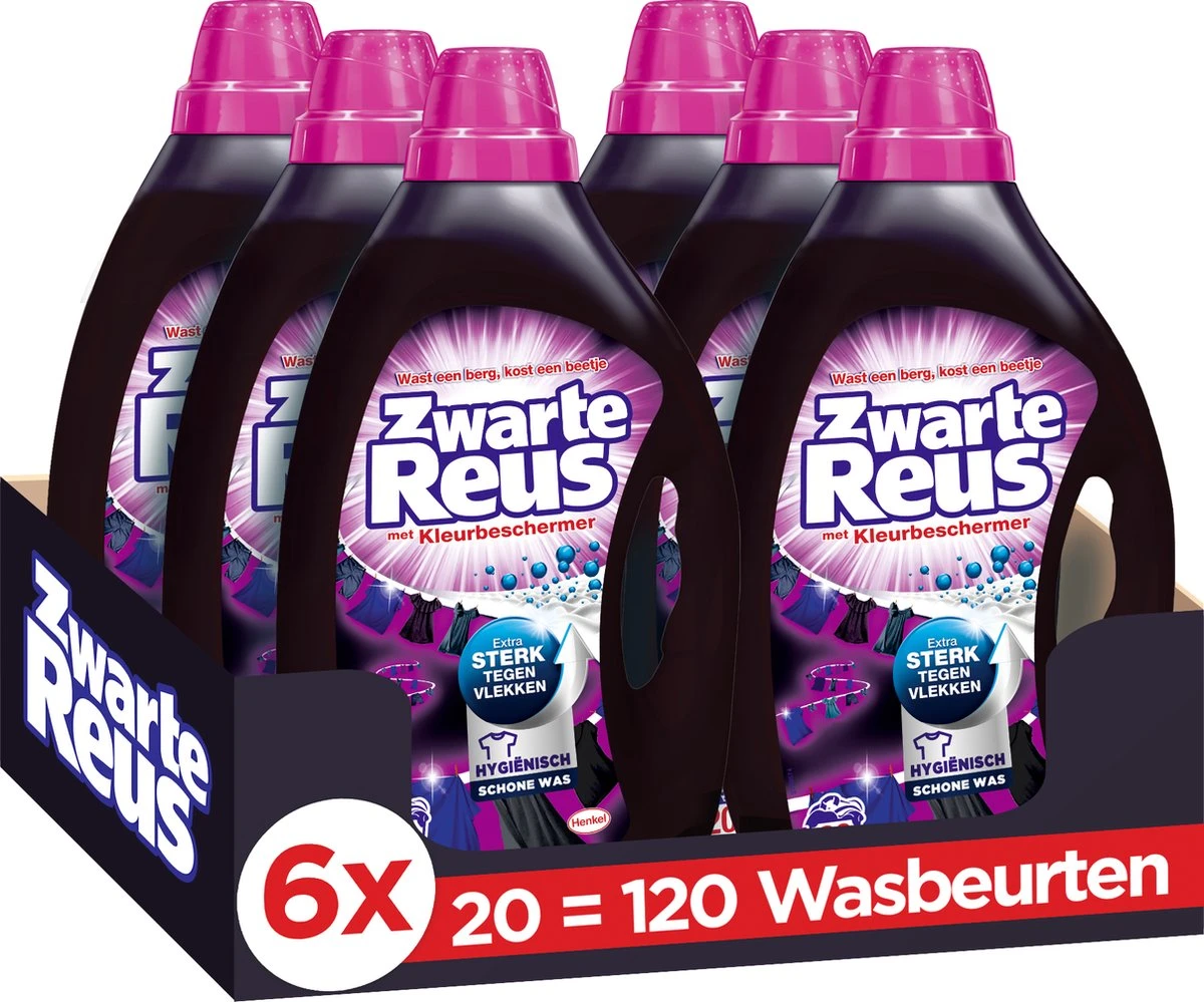 Zwarte Reus Gel Vloeibaar Wasmiddel - Zwarte Was - Voordeelverpakking - 120 Wasbeurten 1 Zwarte Reus Gel Vloeibaar Wasmiddel - Zwarte Was - Voordeelverpakking - 120 Wasbeurten