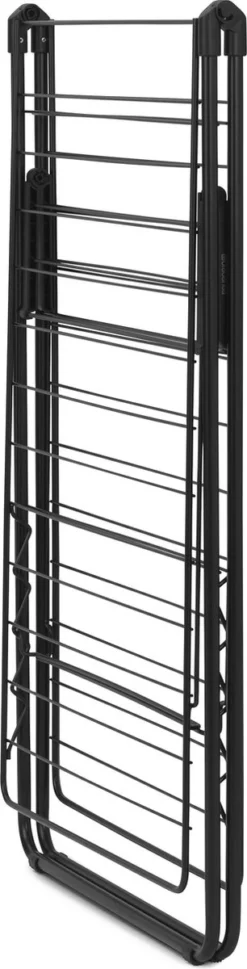 Brabantia HangOn Droogrek Inklapbaar - 25 Meter - Met Wasknijpertasje - Matt Black -Woonwinkel 306x1200