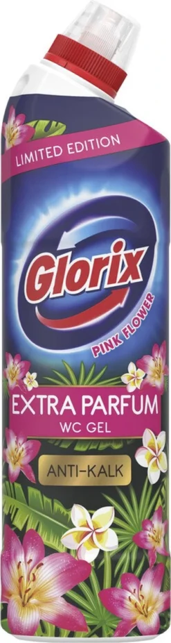 Glorix WC Powergel Toiletreiniger Pink Flower - 6 X 750 Ml - Voordeelverpakking -Woonwinkel 320x1200 1