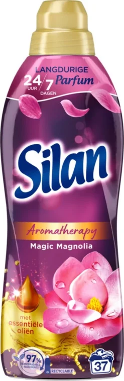 Silan Aroma Therapy Magic Magnolia Wasverzachter - 6 X 37 Wasbeurten - Voordeelverpakking -Woonwinkel 391x1200