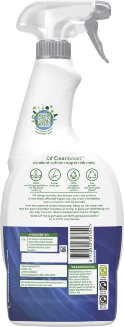 Cif CleanBoost Power & Shine Badkamer Spray - 6 X 750 Ml - Voordeelverpakking -Woonwinkel 454x1200 2