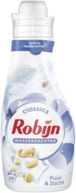 Robijn Puur & Zacht Wasverzachter - 8 X 30 Wasbeurten - Voordeelverpakking -Woonwinkel 471x1200