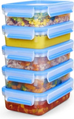 Tefal MasterSeal Fresh Mealprep Set - 5 X 800ml - Blauw -Woonwinkel 752x1200