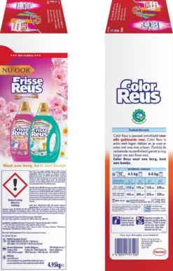 Color Reus Waspoeder Wasmiddel - Voordeelverpakking - 90 Wasbeurten -Woonwinkel 764x1200