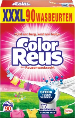 Color Reus Waspoeder Wasmiddel - Voordeelverpakking - 90 Wasbeurten -Woonwinkel 765x1200