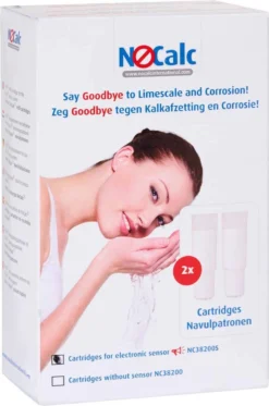 NoCalc Navulpatronen - 2 Stuks - Gebruik I.c.m. Electronic Sensor - Waterontharder - Waterontkalker -Woonwinkel 794x1200