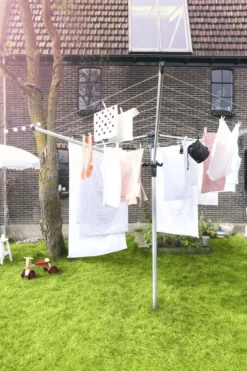 Brabantia Lift-O-Matic Advance Droogmolen Met Grondanker, Beschermhoes En Wasknijpertasje - 50 M - Metallic Grey -Woonwinkel 799x1200 14