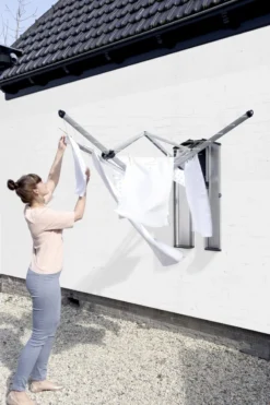 Brabantia WallFix Wanddroger - Met Opberg-/Beschermbox - 24 M - Metallic Grey -Woonwinkel 799x1200 6