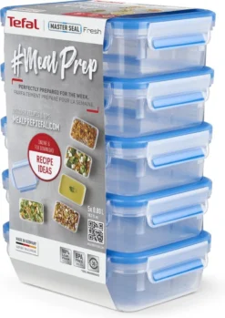 Tefal MasterSeal Fresh Mealprep Set - 5 X 800ml - Blauw -Woonwinkel 849x1200 4