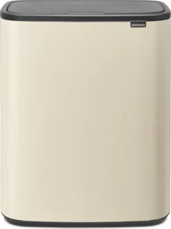 Brabantia Bo Touch Bin Prullenbak - 2 X 30 L - Soft Beige
