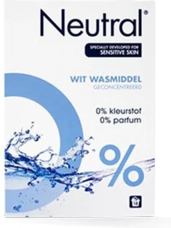 Neutral 0% Wit Parfumvrij Waspoeder - 45 Wasbeurten - Wasmiddel 35 Neutral 0% Wit Parfumvrij Waspoeder - 45 Wasbeurten - Wasmiddel -Woonwinkel 904x1200